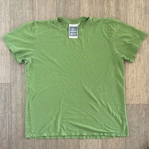 Solid Green Crewneck T-Shirt - Men